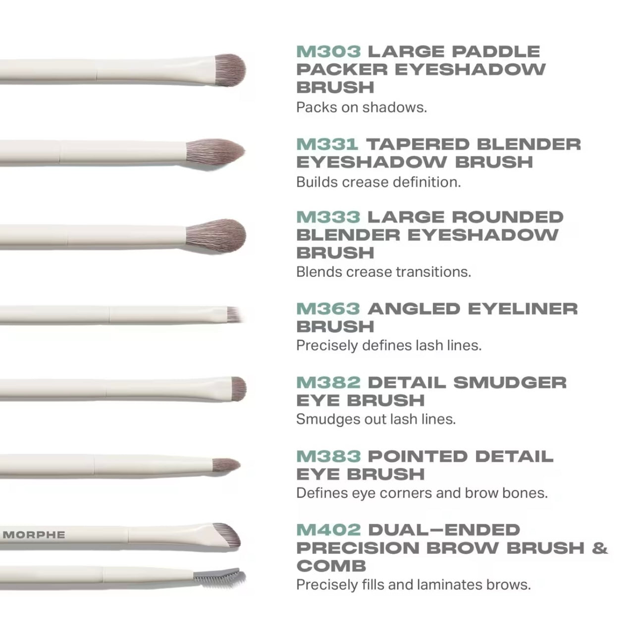 Set de Brochas Eye Want It All 7-Piece Eye Brush Set MORPHE