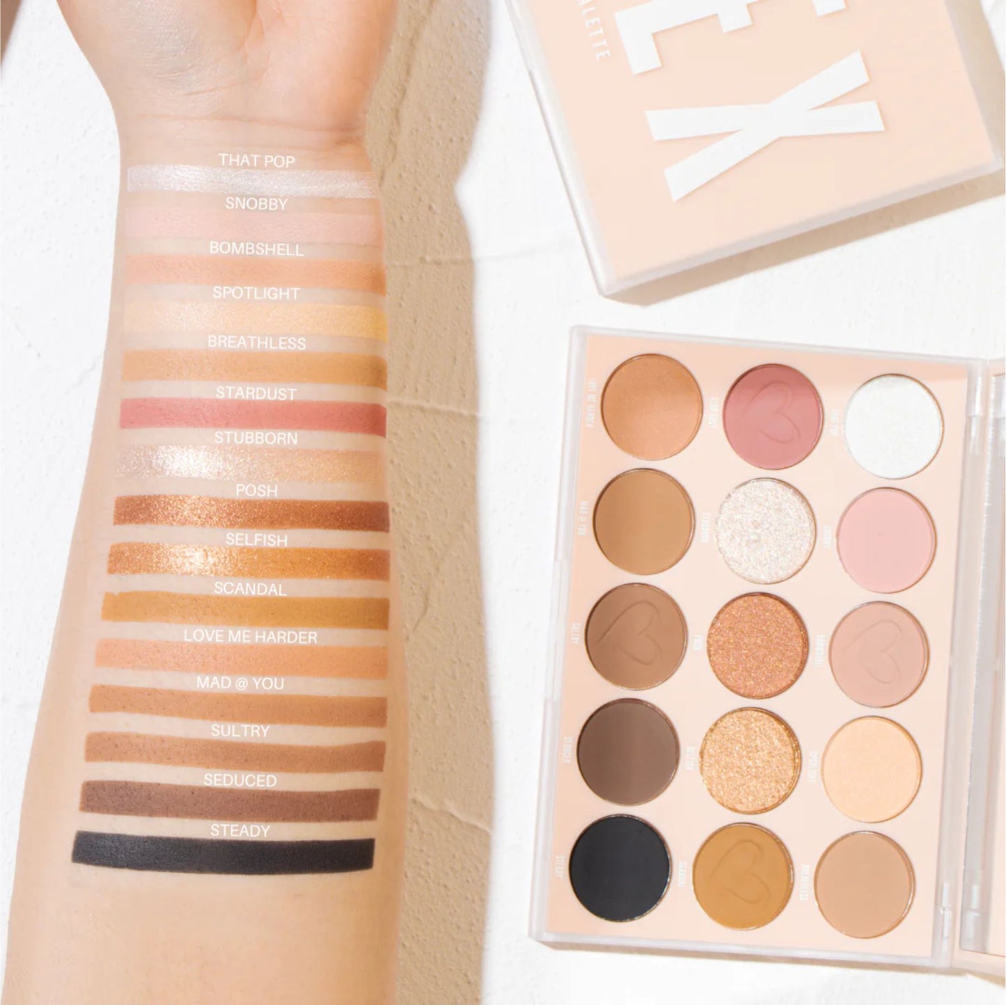 Paleta de Sombras NUDE X SHADOW PALETTE BEAUTY CREATIONS