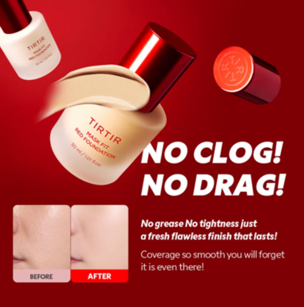 Base Liquida MASK FIT RED CUSHION TIRTIR