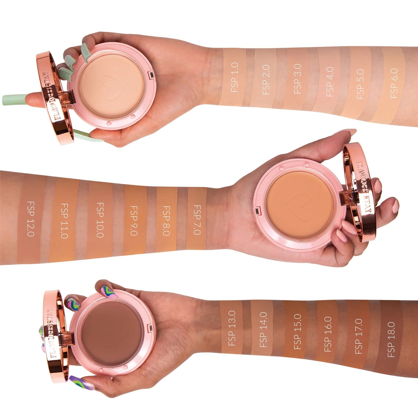 Polvo Compacto FLAWLESS STAY POWDER FOUNDATION BEAUTY CREATIONS
