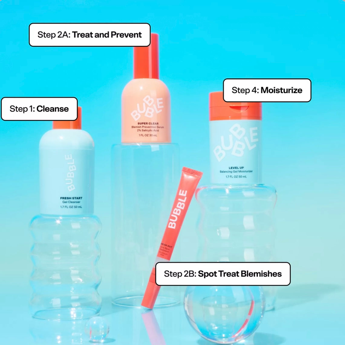 Blemish Begone Acne Prevention Kit BUBBLE SKIN