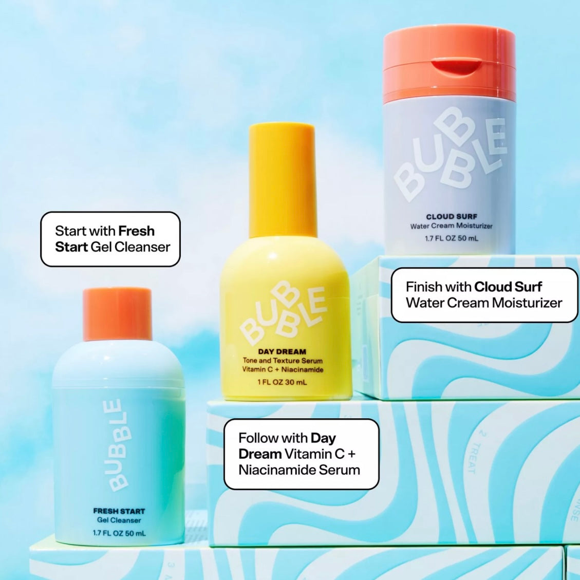 Rise and Shine Brightening Kit BUBBLE SKIN