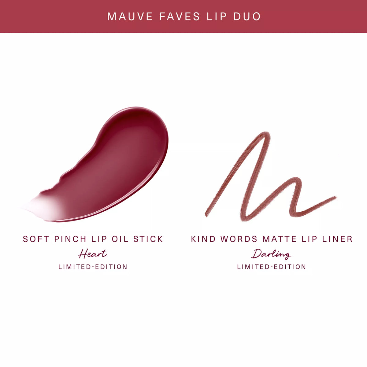 Set de Labios Mauve Faves Lip Duo RARE BEAUTY