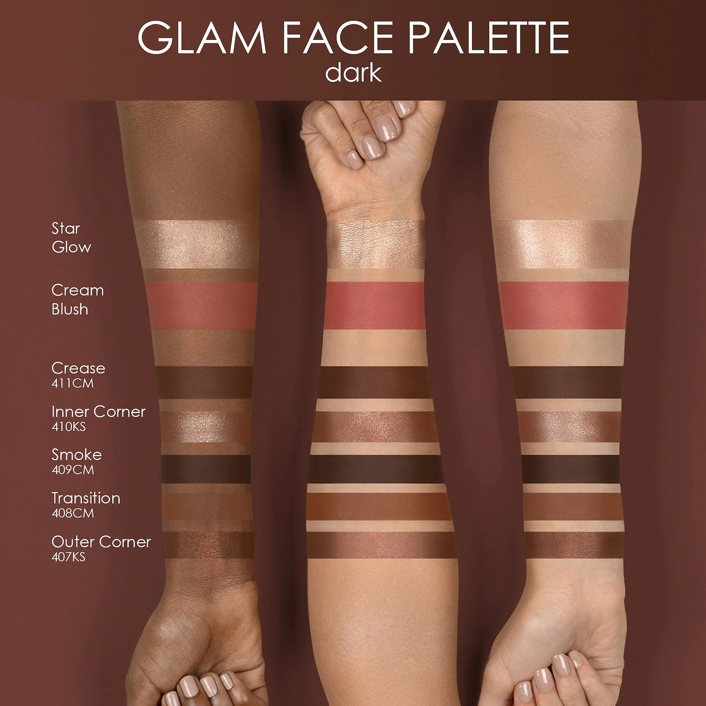 Paleta de Sombras GLAM FACE NATASHA DENONA