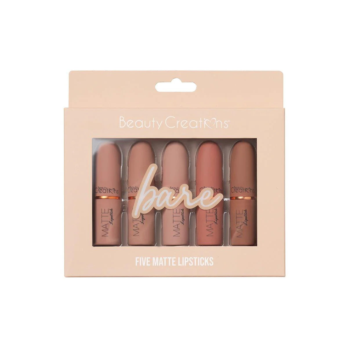 Labial barra Matte BARE LIPS SET BEAUTY CREATIONS