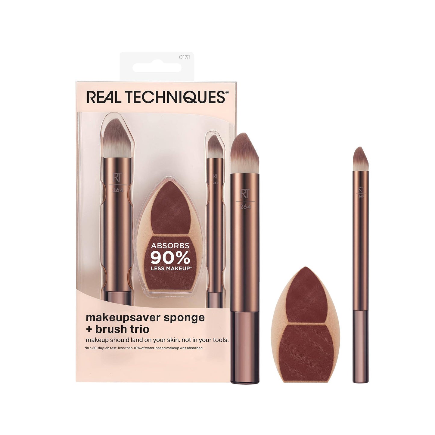 Real Techniques | Makeupsaver Blending Sponge + Makeup Brush Trio