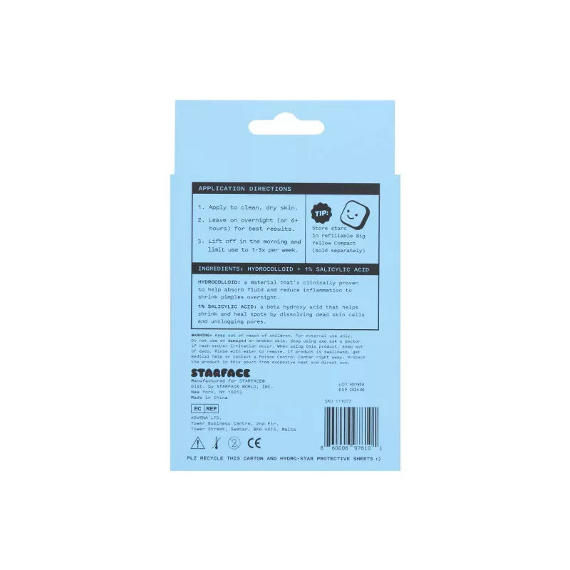 Parches Hydro-Star Pimple Patches + Saliicylic Acid STARFACE