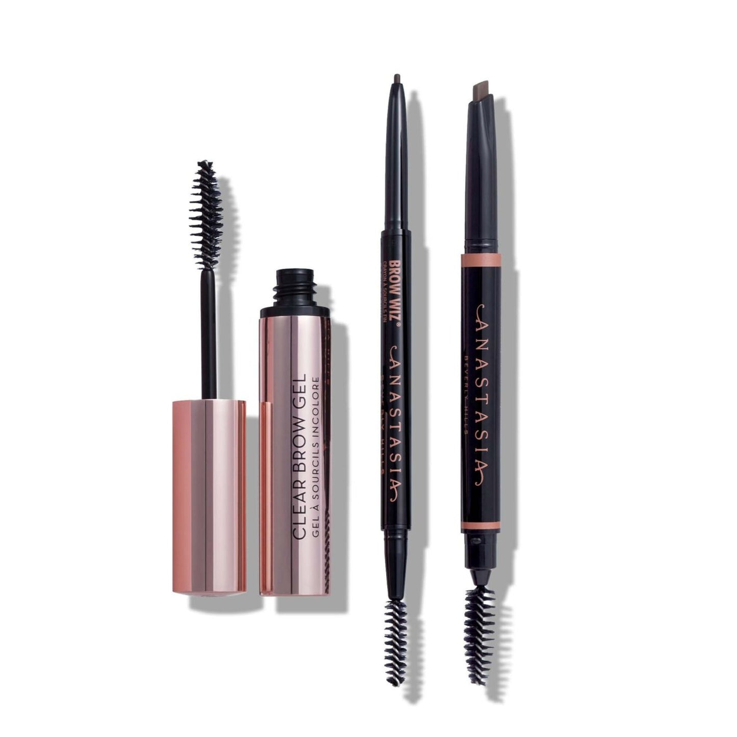 Set para Cejas NATURAL AND POLISHED DELUXE BROW KIT DARK BROWN ANASTASIA BEVERLY HILLS