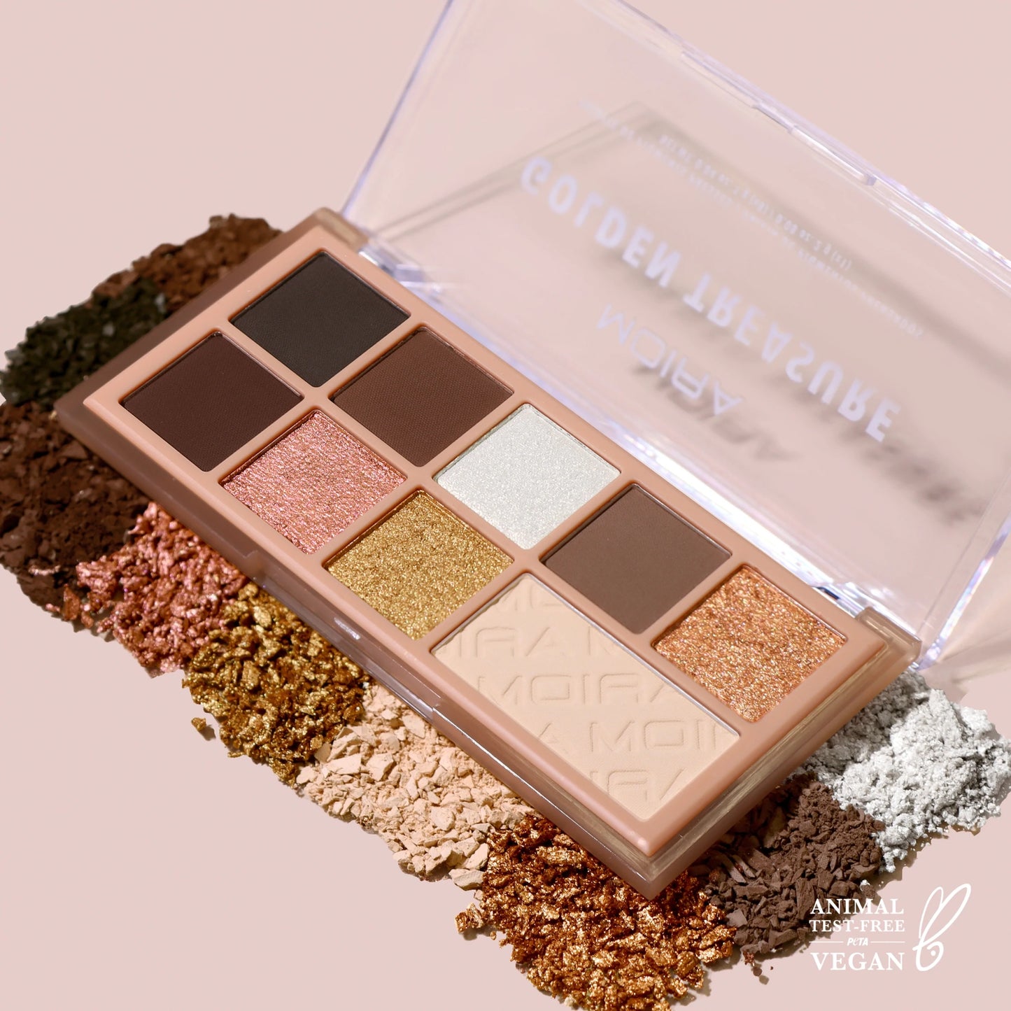 Paleta de Sombras PRESSED PIGMENTS PALETTE GOLDEN TREASURE MOIRA