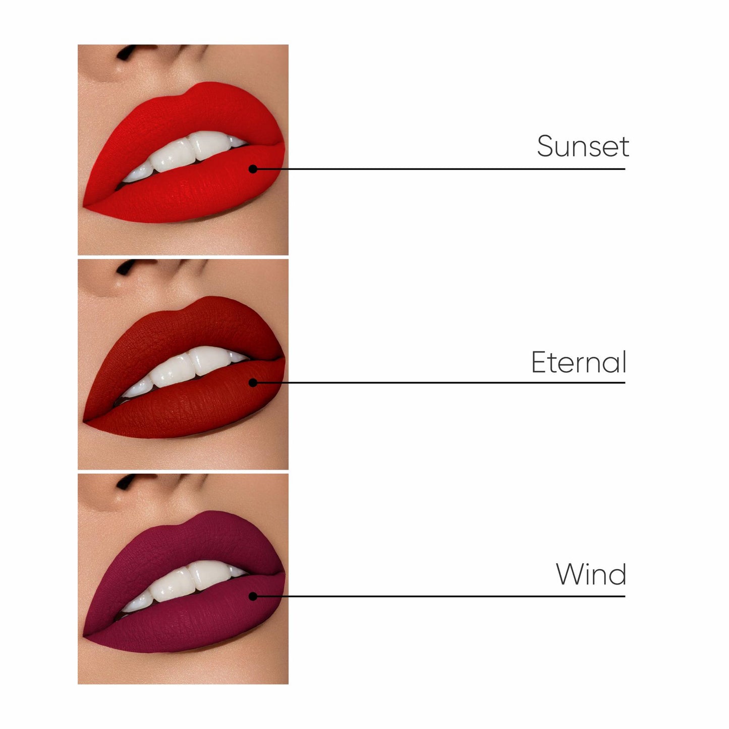 Set Labiales Matte RED VOL. 1 LUXOR COSMETICS