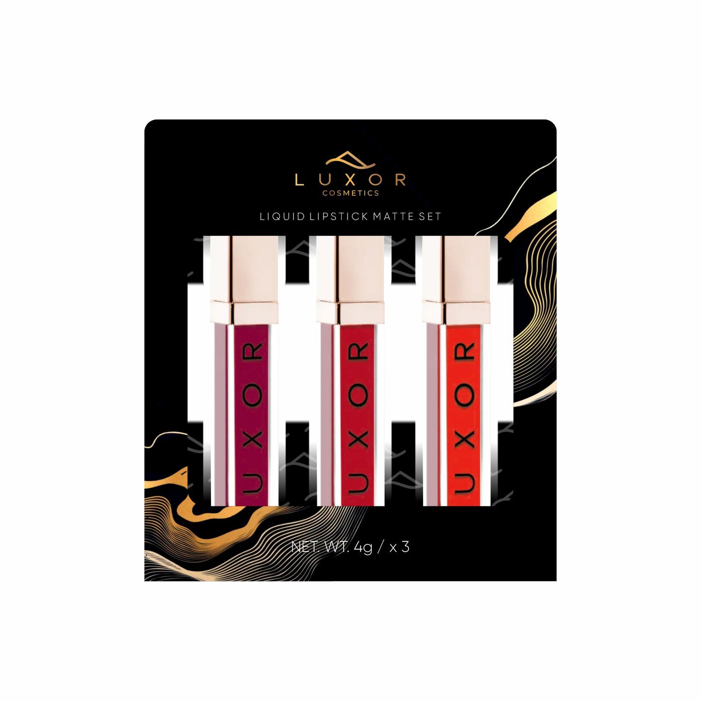 Set Labiales Matte RED VOL. 1 LUXOR COSMETICS