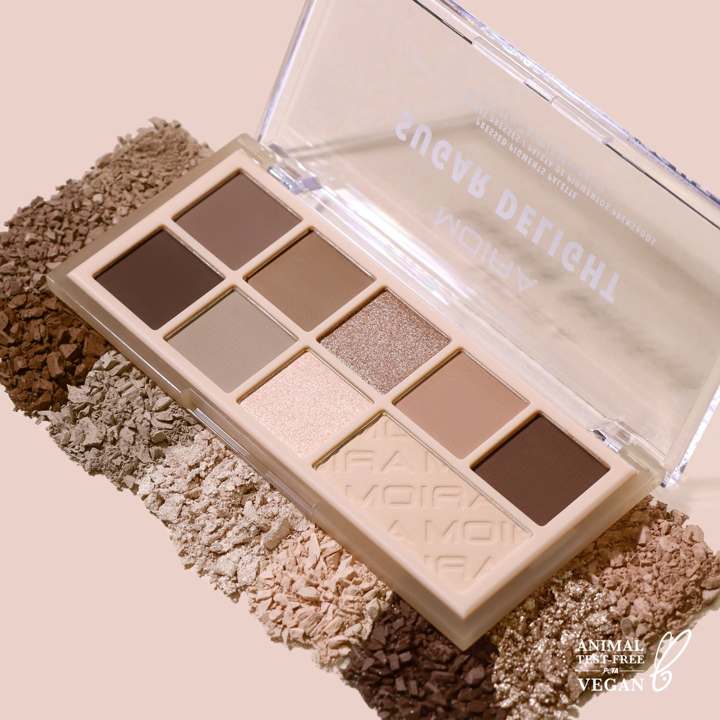 Paleta de Sombras PRESSED PIGMENTS PALETTE SUGAR DELIGHT MOIRA