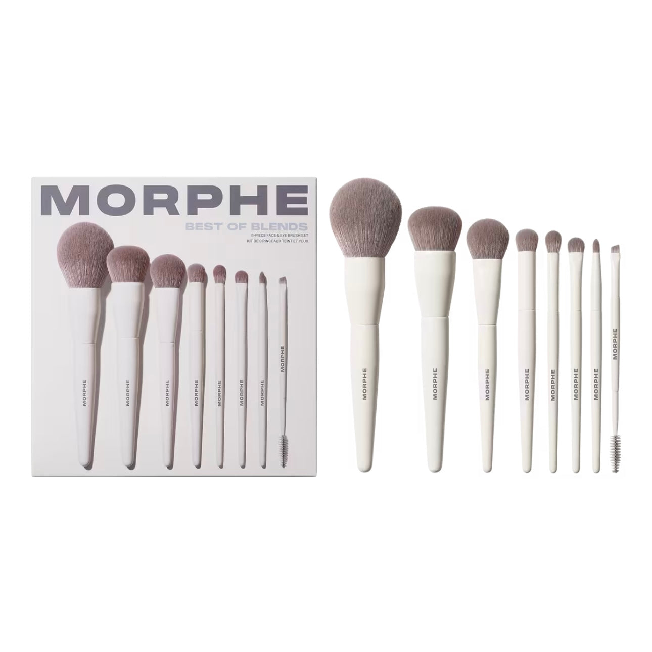 Set de Brochas Best of Blends 8-Piece Face & Eye Brush MORPHE