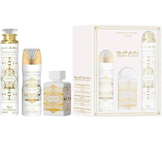 Set Perfume Unisex BADEE AL OUD HONOR & GLORY LATTAFA