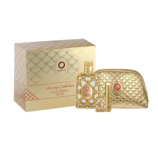 Set Gift Perfume Unisex Orientica Royal Amber