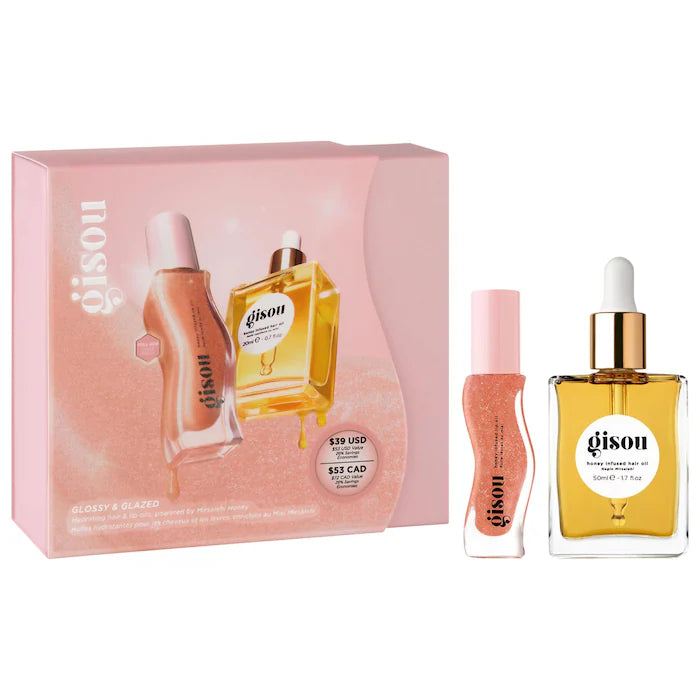 Glossy & Glazed Hair & Lip Oil Set GISOU