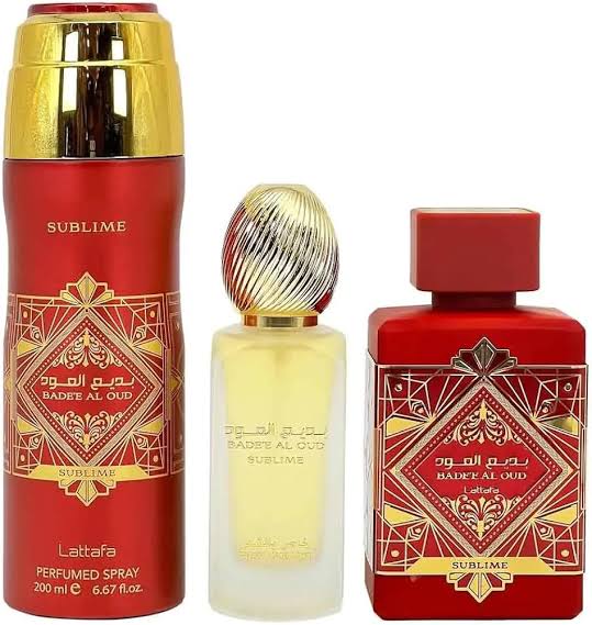 Set Perfume Unisex BADE’e AI OUD SUBLIME LATTAFA