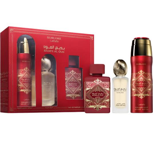 Set Perfume Unisex BADE’e AI OUD SUBLIME LATTAFA