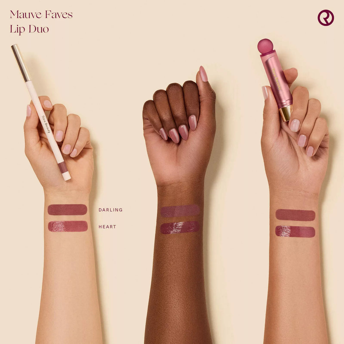 Set de Labios Mauve Faves Lip Duo RARE BEAUTY