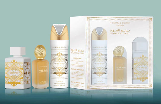 Set Perfume Unisex BADEE AL OUD HONOR & GLORY LATTAFA