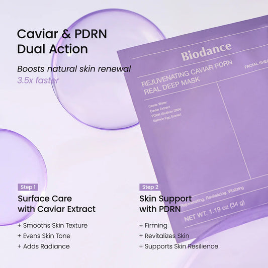 Rejuvenation Caviar PDRN Real Deep Mask