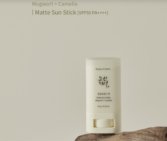 Protector Solar Matte Sun Stick : Mugwort + Camelia BOJ