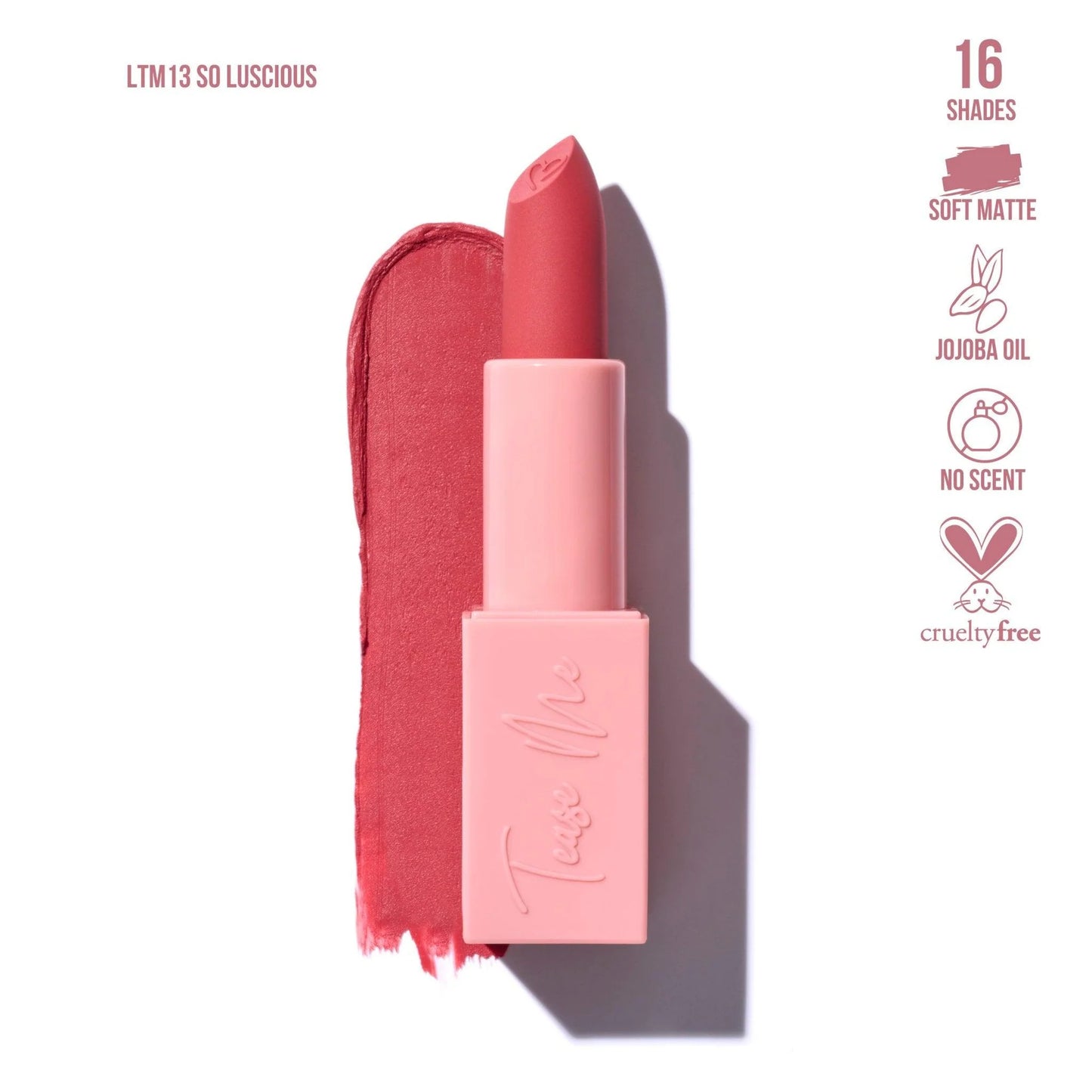 Labial Barra TEASE ME MATTE LIPSTICK BEAUTY CREATIONS