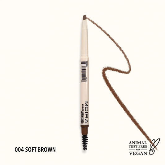 Lápiz para Ceja ANGLED BROW PENCIL SOFT BROWN 04 MOIRA