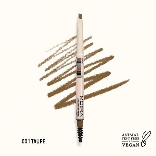 Lápiz para Ceja ANGLED BROW PENCIL TAUPE 01 MOIRA